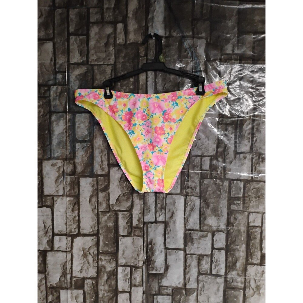 No Boundaries Womans XL 16-18 Bikini Flower Fields Bottom Beach Swim